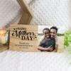 Mother's day photo wooden block