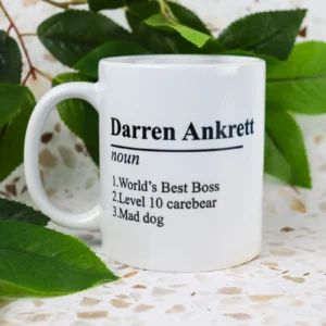 Name Definition Personalised Coffee Mug