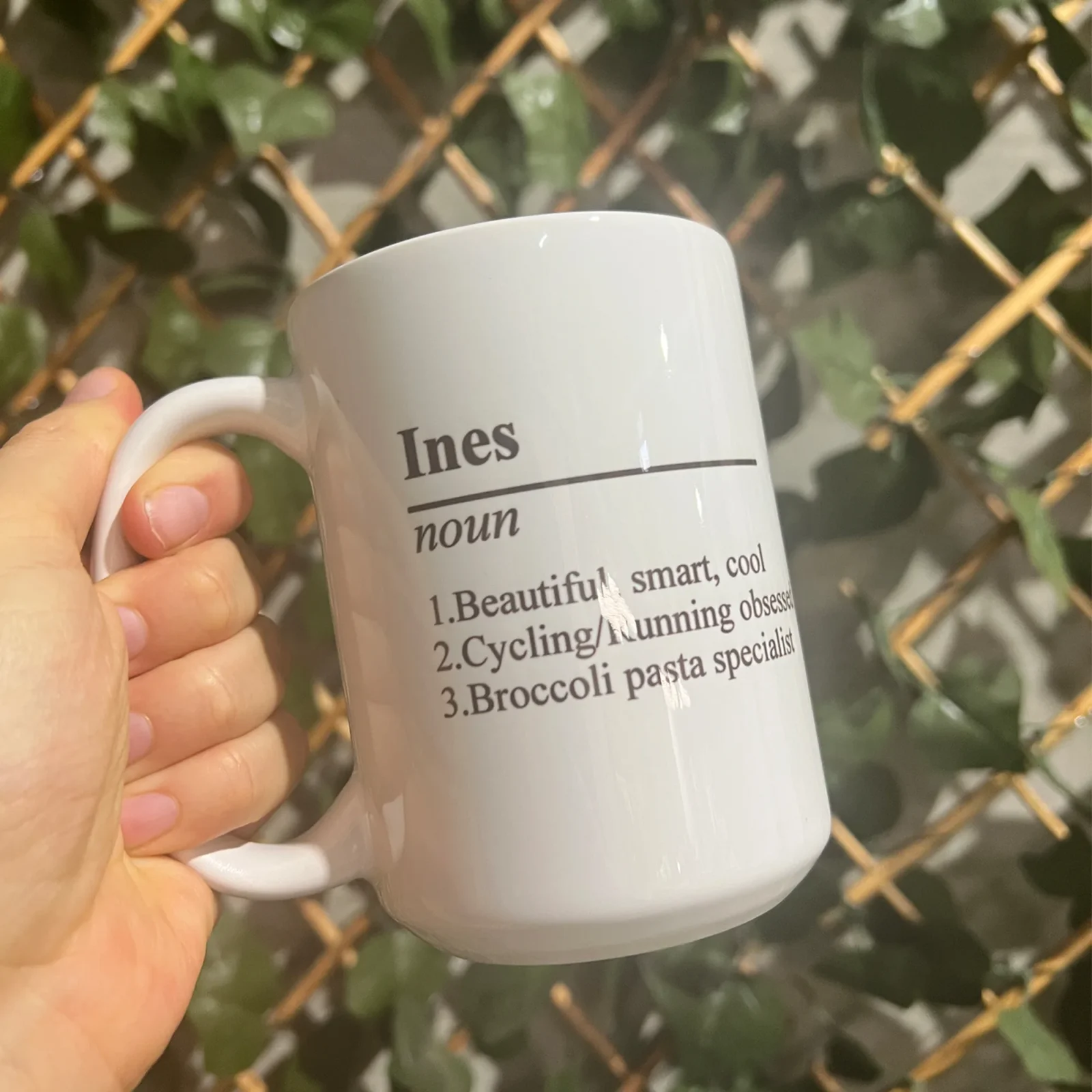 Name definition personalised coffee mug