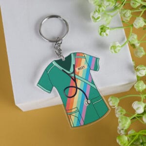 Scrubs personalised keychain