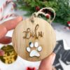 Paw Print Christmas Ornament