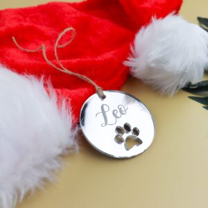 Paw Print Christmas Ornament