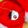 Paw Print Christmas Ornament