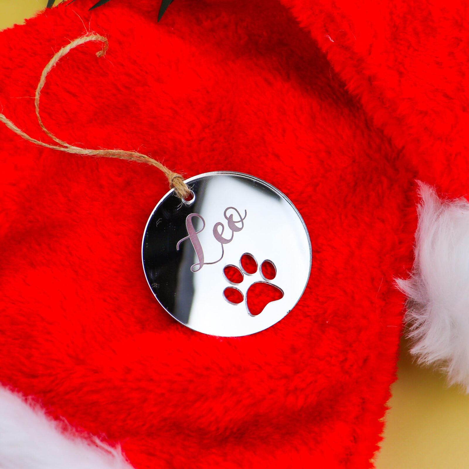 Paw Print Christmas Ornament