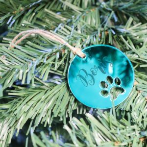 Paw Print Christmas Ornament