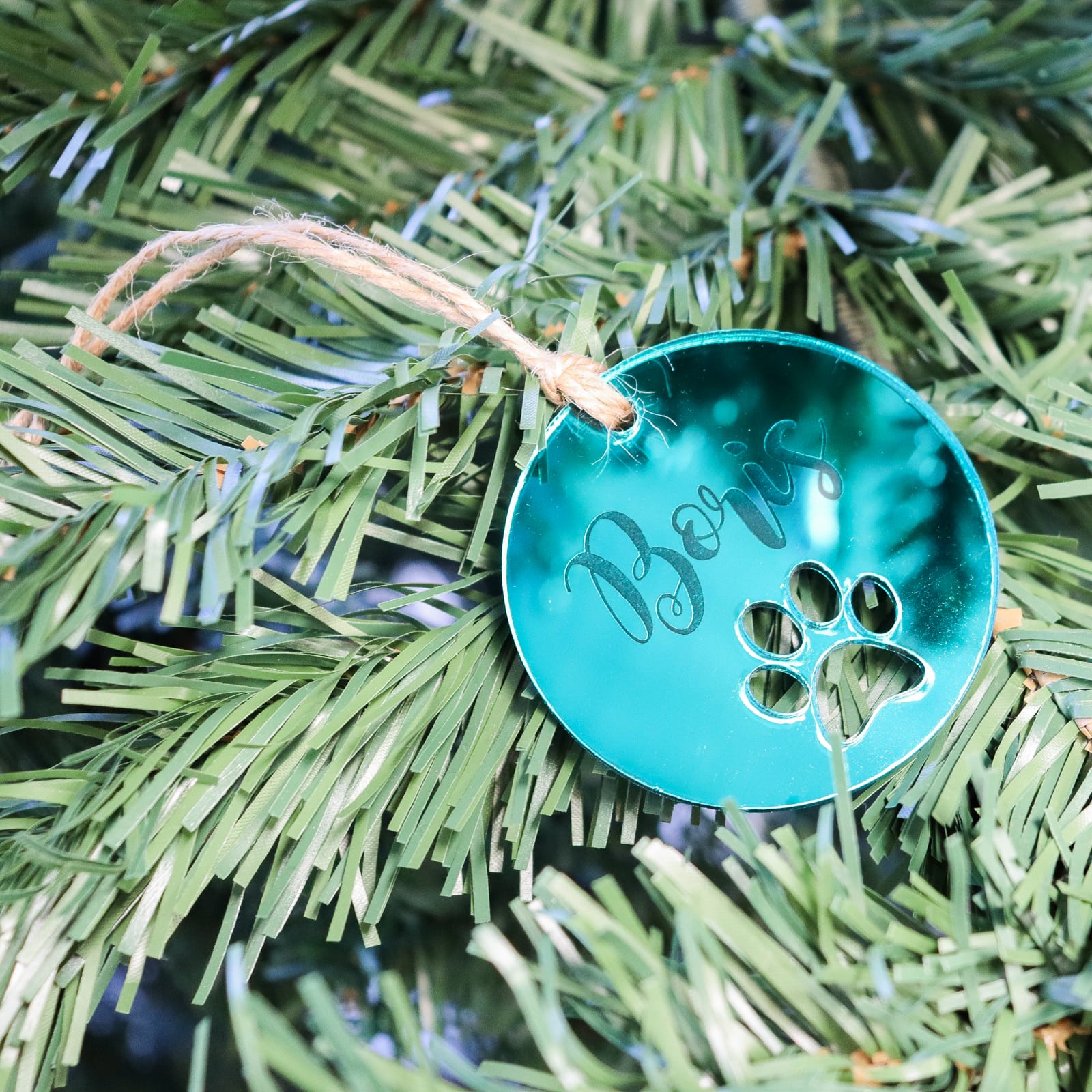 Paw Print Christmas Ornament
