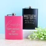 Birthday Engraved Flask in 8oz