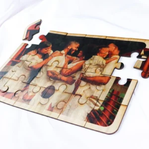 Personalised photo 24 piece wooden puzzle