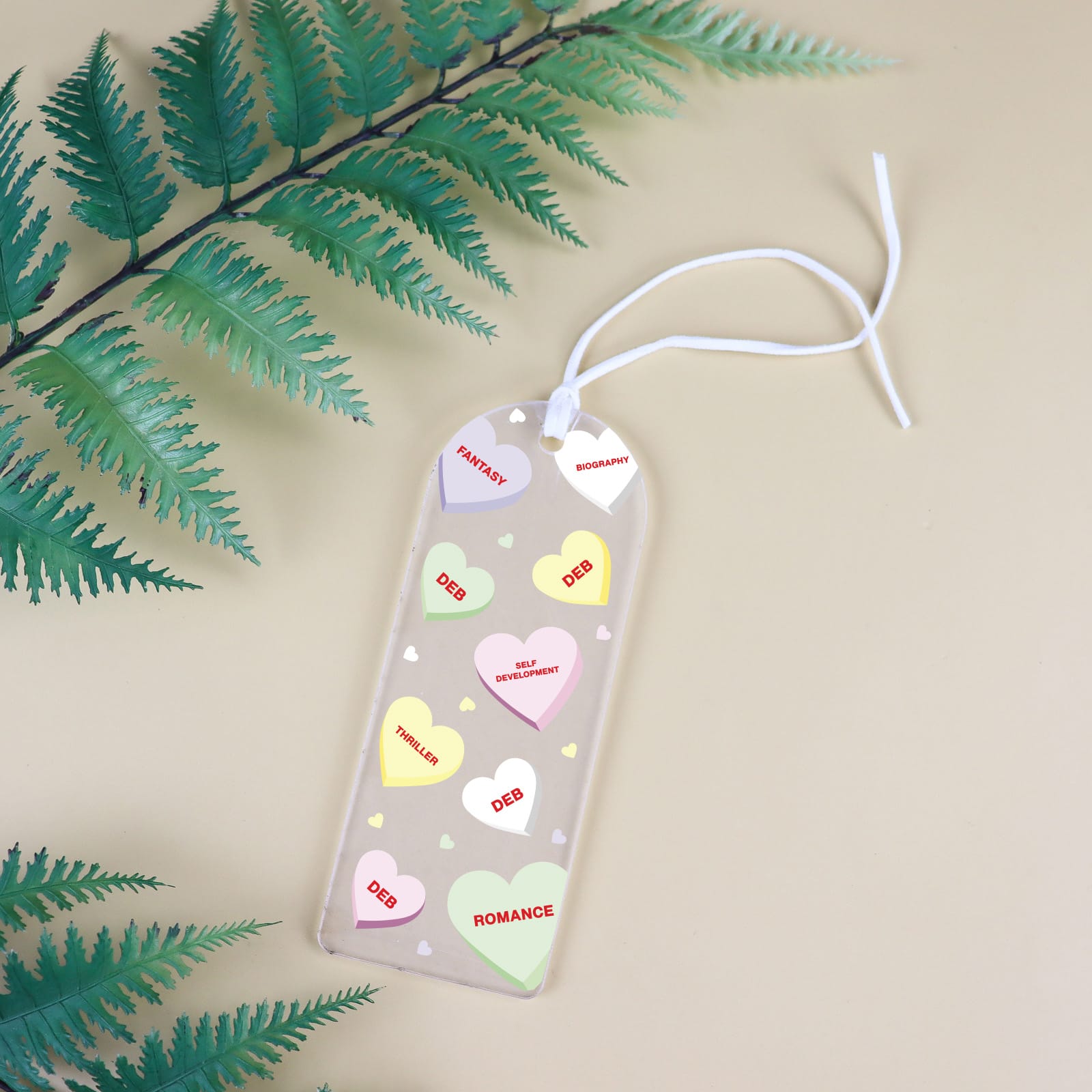 Frosted Acrylic Personalised Bookmark