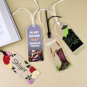 Frosted Acrylic Personalised Bookmark