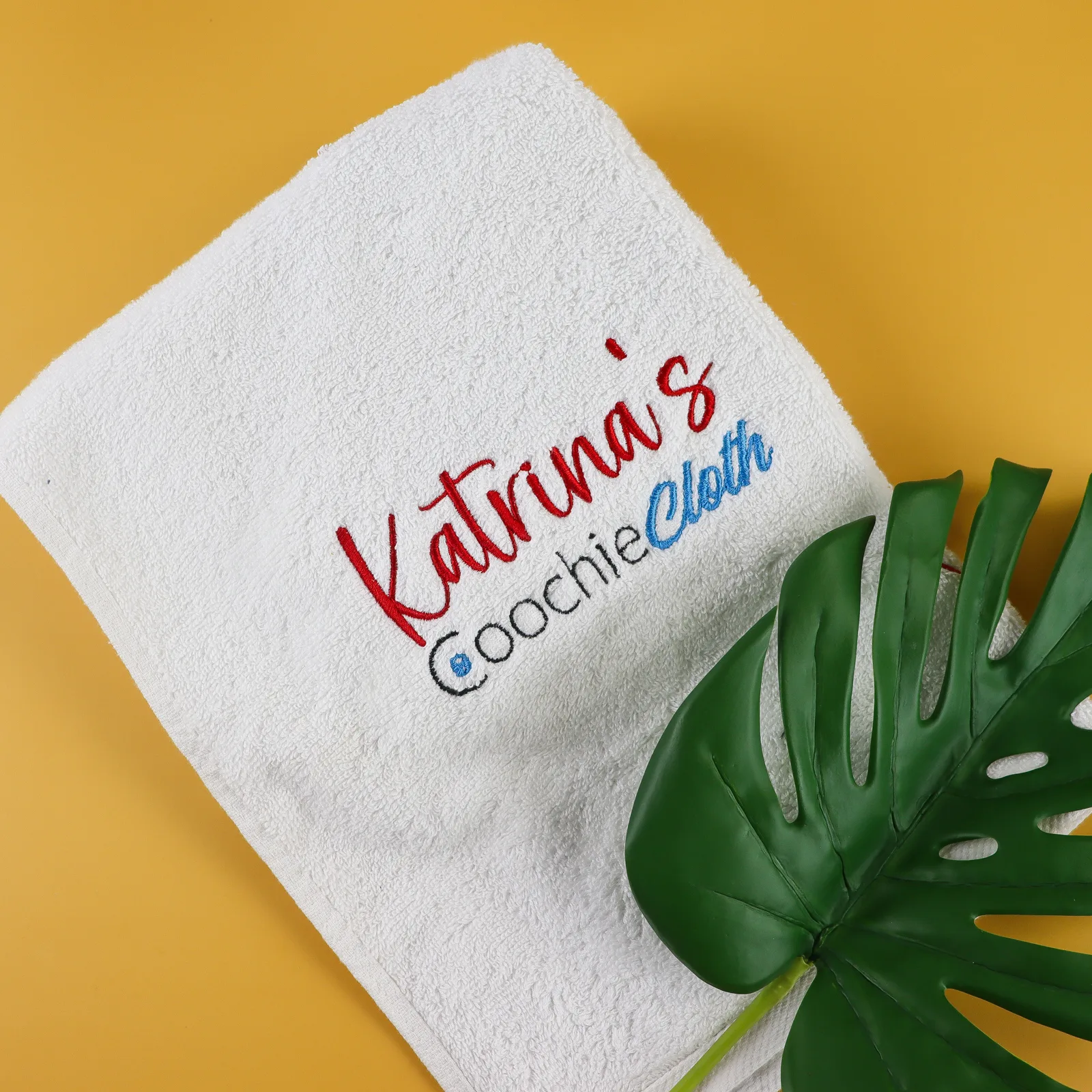 Embroidered Cotton Face Towel - FREE Personalization Gift For Adults 3 thumbnail image