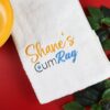 Embroidered Cum or Couchie Rag with Personalised Name