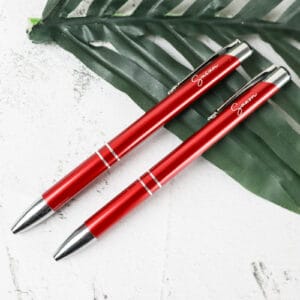 Personalised pen - various colours red