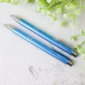 Personalised pen - various colours teal