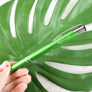 Personalised pen - various colours green