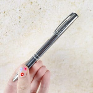 Personalised pen - various colours silver