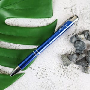 Personalised pen - various colours blue