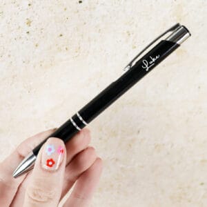 Personalised pen - various colours black