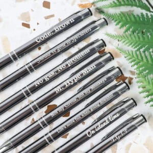 Personalised pen - various colours silver