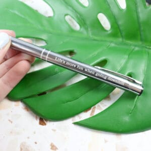 Personalised pen - various colours silver