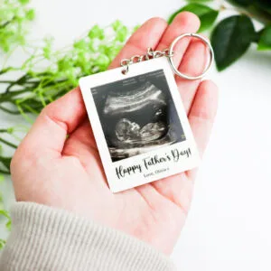 Photo Polaroid Key Chain with Single Photo