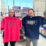 Personalised Hubby & Wifey Est. Date Shirts