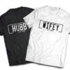 Personalised Hubby & Wifey Est. Date Shirts