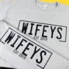 Personalised Hubby & Wifey Est. Date Shirts