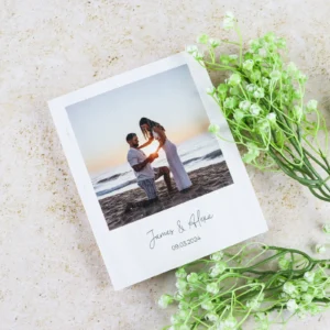 Polaroid wooden personalised photo block