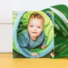 Small wooden photo block