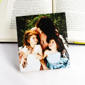 Small wooden photo block