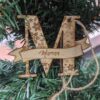 Snowflake Letter Christmas Ornament