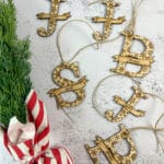 Snowflake Letter Christmas Ornament