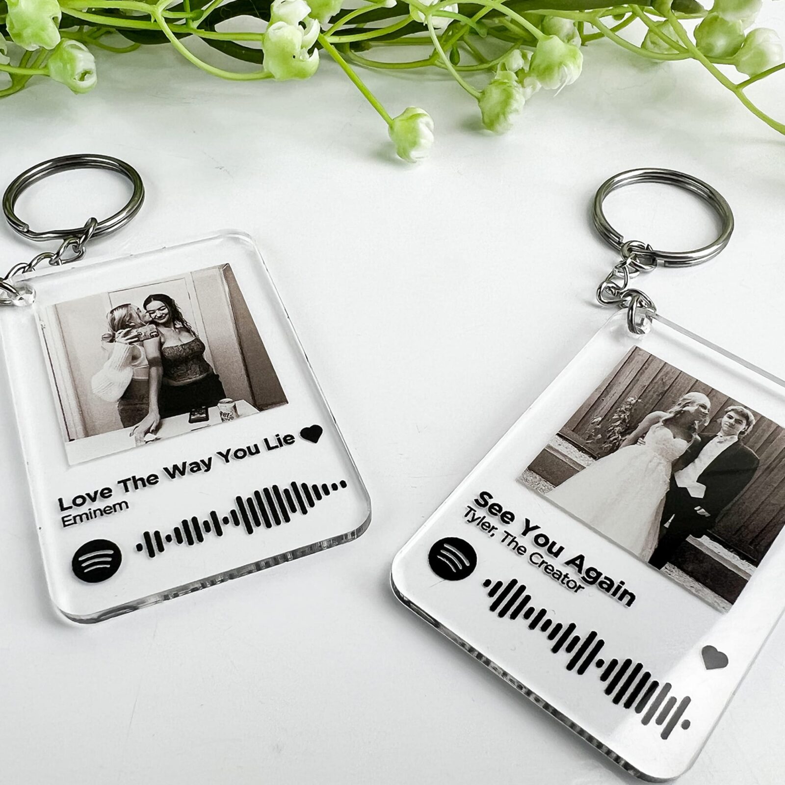 Spotify Personalised Photo Keyring