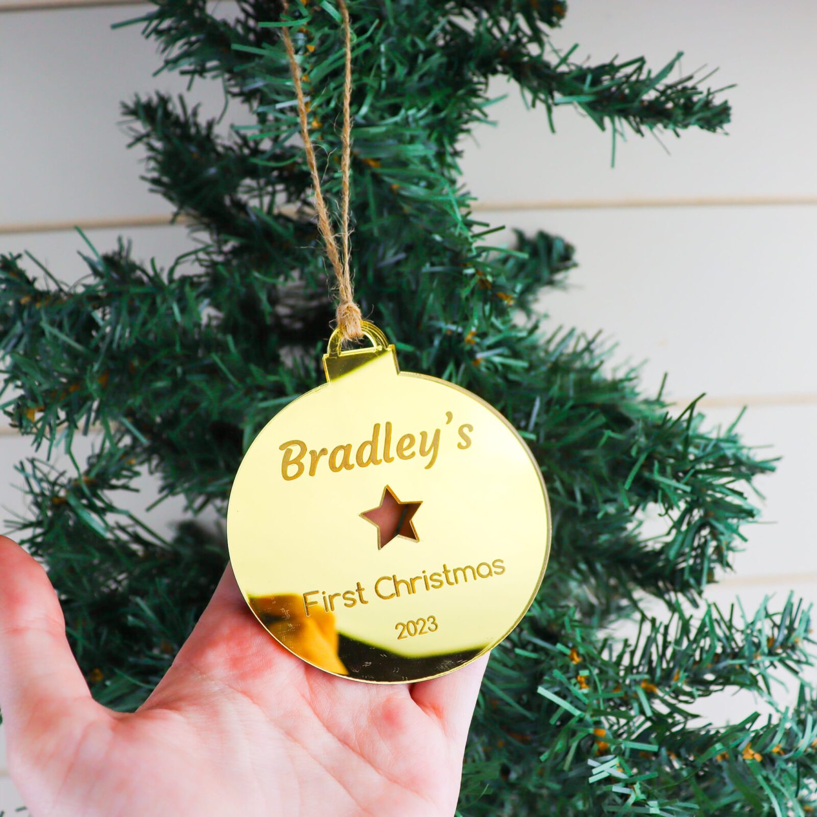 Star First Christmas Ornament