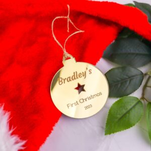 Star First Christmas Ornament