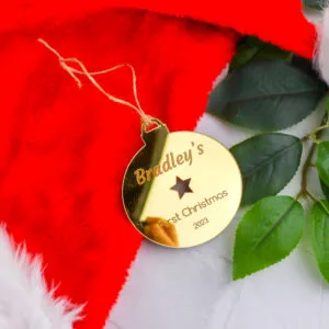Star First Christmas Ornament