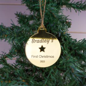 Star First Christmas Ornament