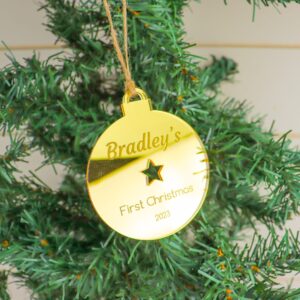 Star First Christmas Ornament