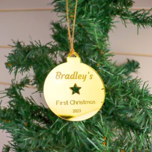 Star First Christmas Ornament