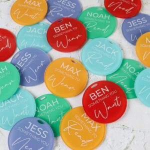 Want Need Wear Read Gift Tags