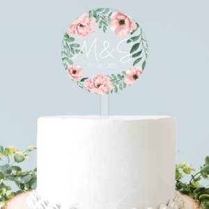 Wedding personalised cake topper