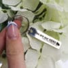 You are our hero metal bar keyring