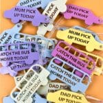 After School Bag Tags Set of 3