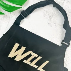 Apron with Embroidered Name