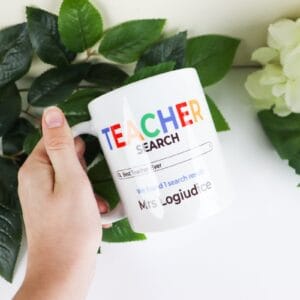 Best teacher search coffee mug