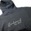 Bridesmaid Embroidered Hoodie Black