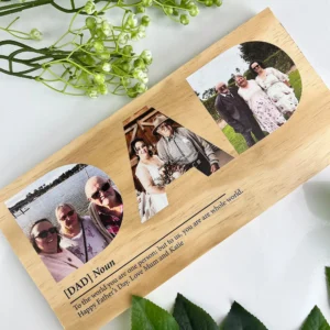 Dad definition wooden photo block