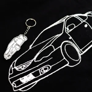 Embroidered car hoodie & keyring combo