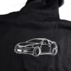 Embroidered car hoodie & keyring combo
